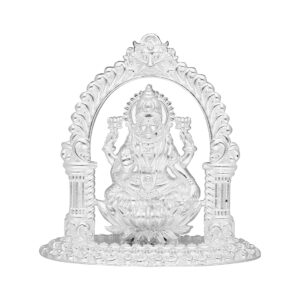 Goddess Laxmi Silver Idol