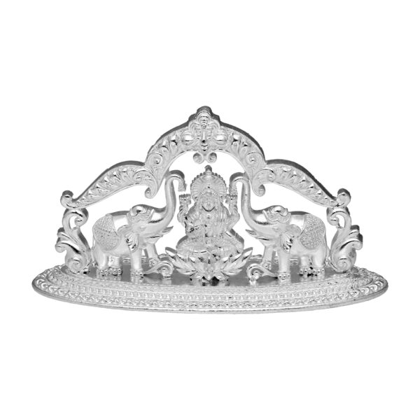 Goddess Laxmi Silver Idol