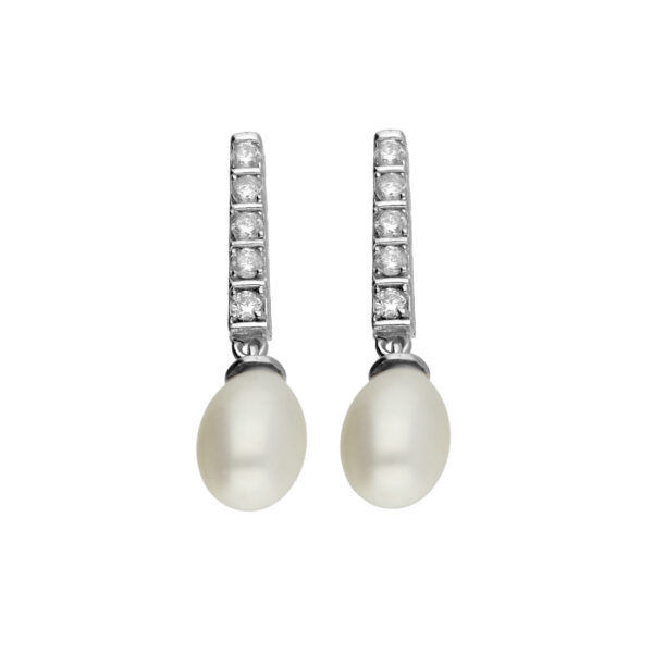 92.5 Silver Motivating Pink Pearl Studs
