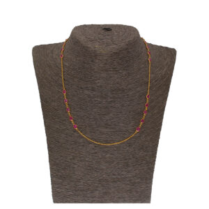 22KT Designer Ruby Gold Chain