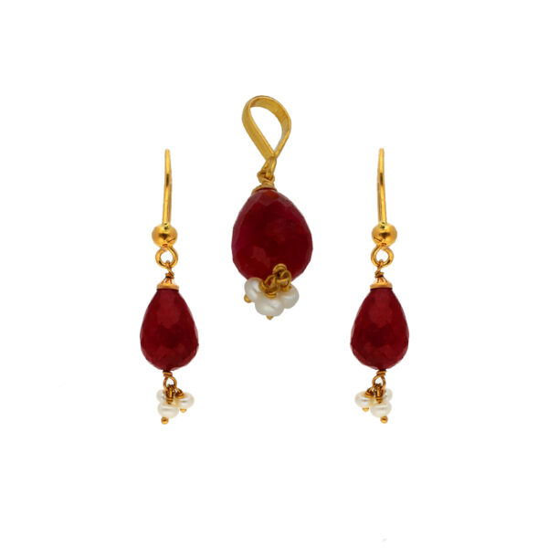 22kt 916 Gold Pendant Set