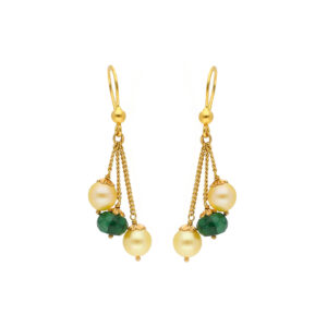 22KT Hangings Style Contemporary Gold Earrings