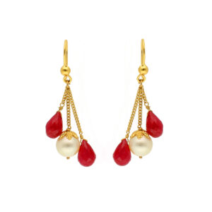 22KT Hangings Style Contemporary Gold Earrings