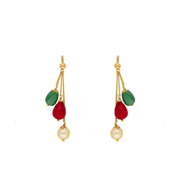 22KT Multi Color Gold Hangings
