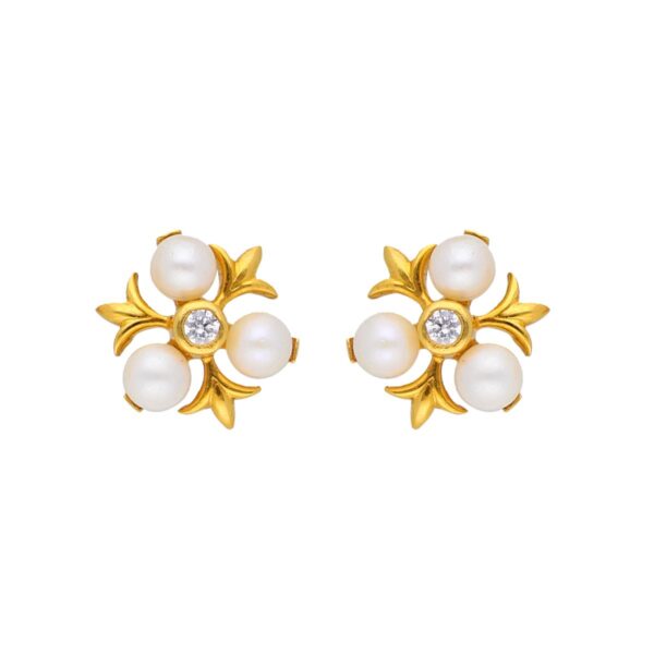22KT Stud Style Classic Gold Earrings