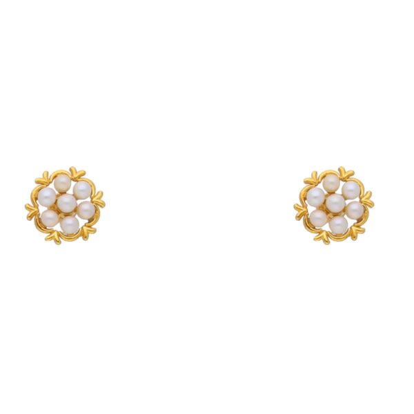 22KT Earrings Style Classic Gold Earrings