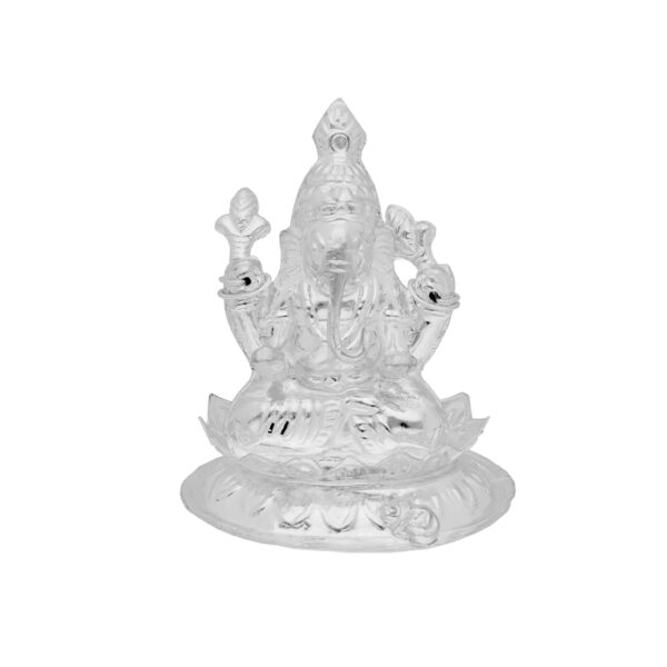 Spiritual Ganesh Silver Idol By Sri Jagdamba Pearls