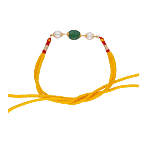 22kt Emerald Gold Rakhi
