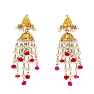 22KT Stud Style Handcrafted Gold Earrings