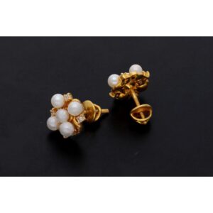 22KT Vintage style gold Studs