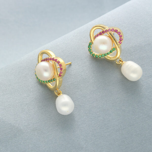 Lakshmi Pearl Earrings