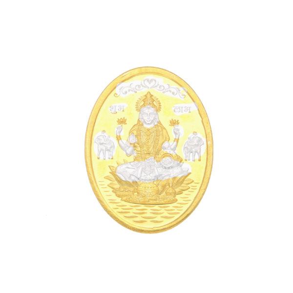 100 Gram Designer Oval Laxmi Silver coin