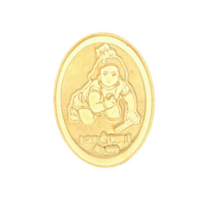 5 Grams 24Kt Lord Krishna Pure Gold Coin