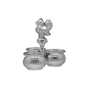 Designer Silver Kumkum Dabbi