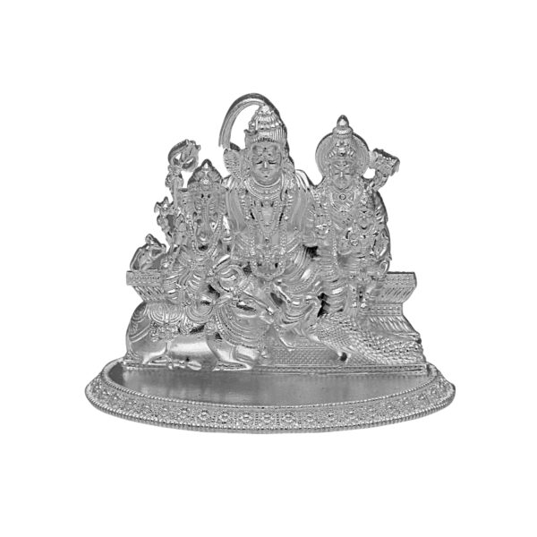 48 Grams Shiv Pariwar Silver Idol