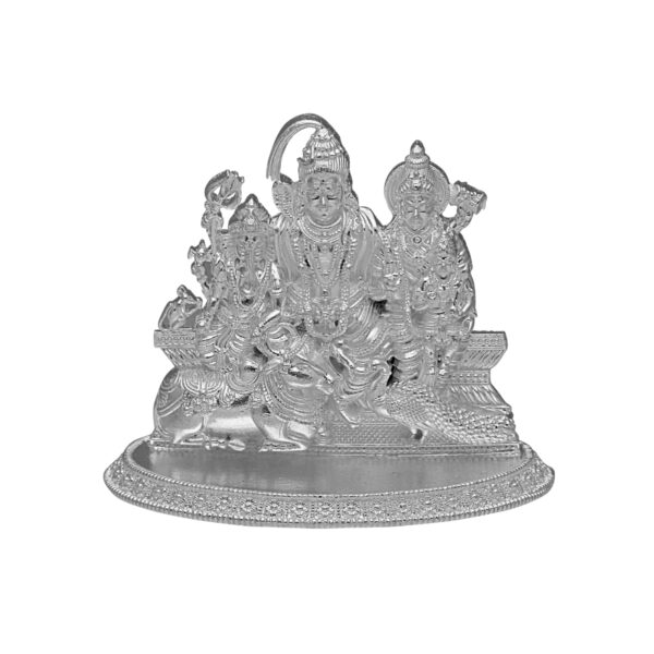 20 Grams Shiv Pariwar Silver Idol