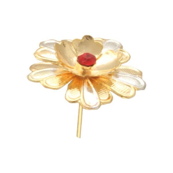 3.8 Grams Golden pooja Silver Flower