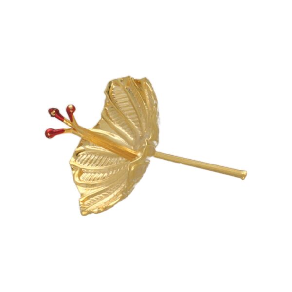 2.44 Grams Silver Golden Pooja Flower