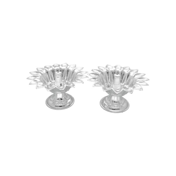 31 Grams Flower Shape Silver Diya