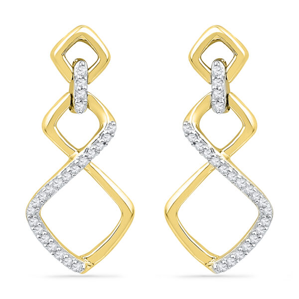 18 KT Gold Classy Diva Diamond Earrings