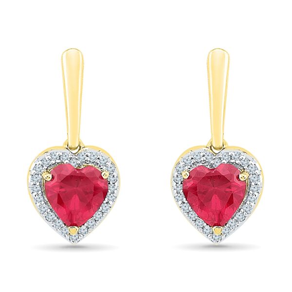 Honey Diamond Pearl Ear Hangings