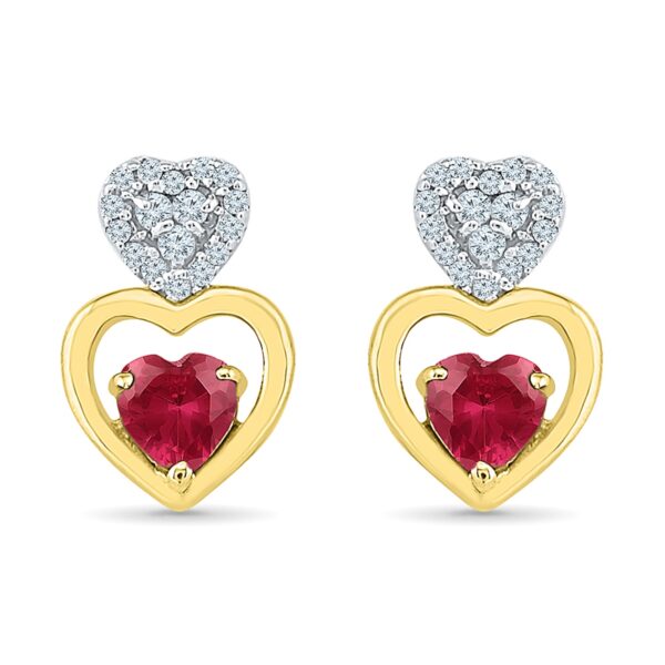 Sweet Heart Diamond Earrings