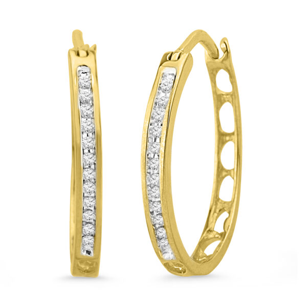 18 KT Gold Noble Diva Diamond Earrings
