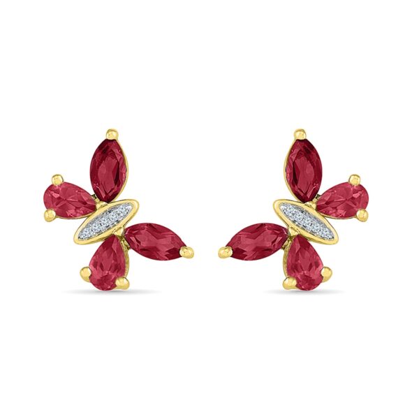 Buy ruby earrings online shop