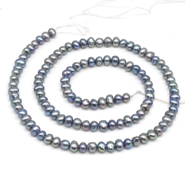 Freshwater Potato Pearl String-Grey