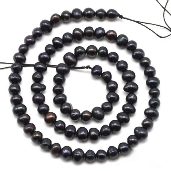 Freshwater Potato Pearl String-Black