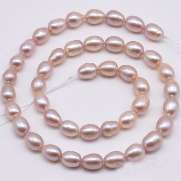 Freshwater Oval Pearl String-Peach