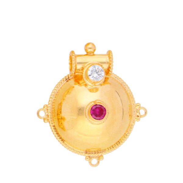 22KT Aashni Style Traditional Gold Pendants