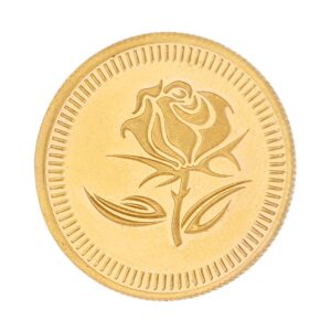 22kt 4 Grams Flower Gold Coin