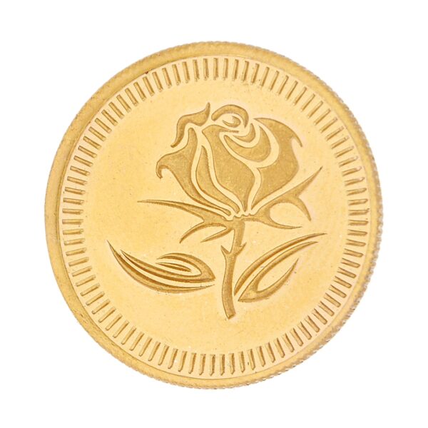 22kt 4 Grams Flower Gold Coin