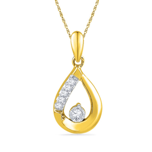 Lovely Drop Diamond Pendant