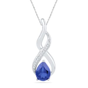 Bluestone Diamond Pendant Jagdamba Pearls