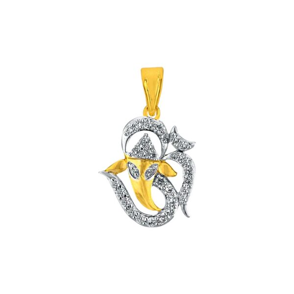 Om Ganesha Diamond Pendant