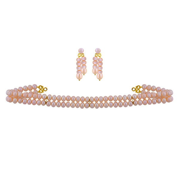 2 String Pearl Choker Set