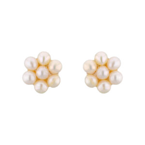 7 Pearls White Ear Rings