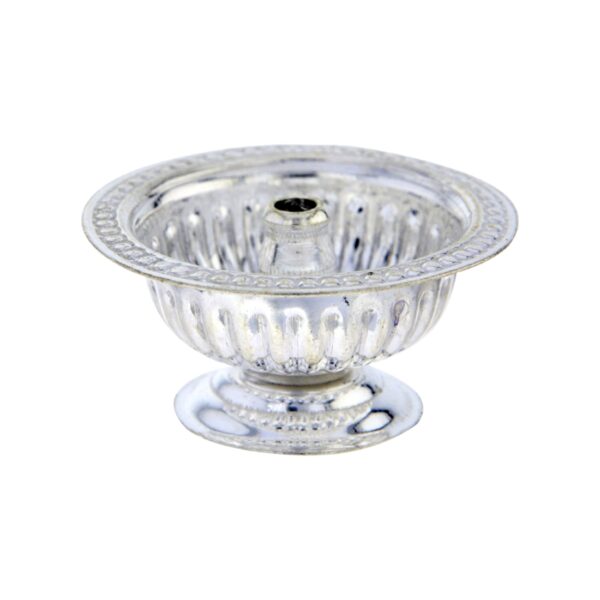 Flower Silver Diya