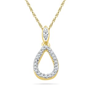 18 KT Gold Kaira Diamond Pendant