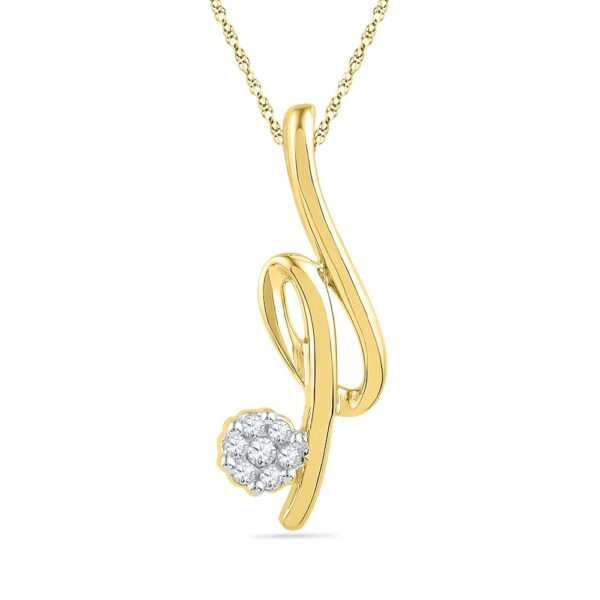 0.040 Carat Hansi Diamond Pendant