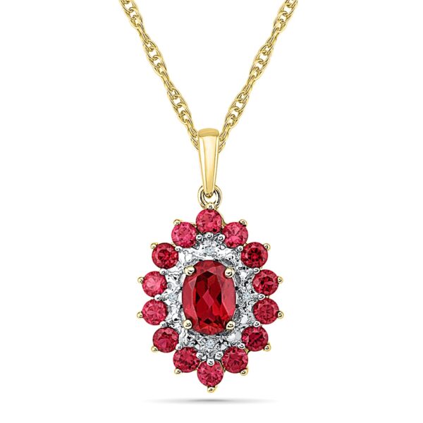 Modest Ruby Pendant Jagdamba Pearls