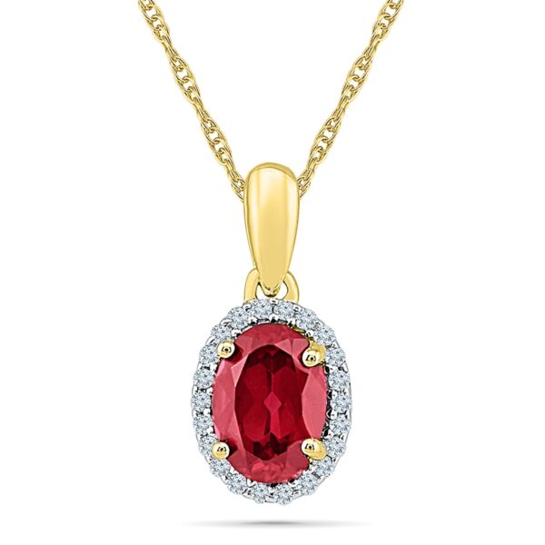 Ruby diamond pendant store