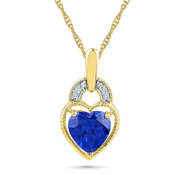 Hanging Heart Diamond Pendant