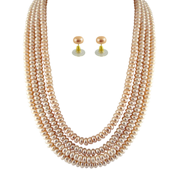 4 Line Button Peach Pearl Set