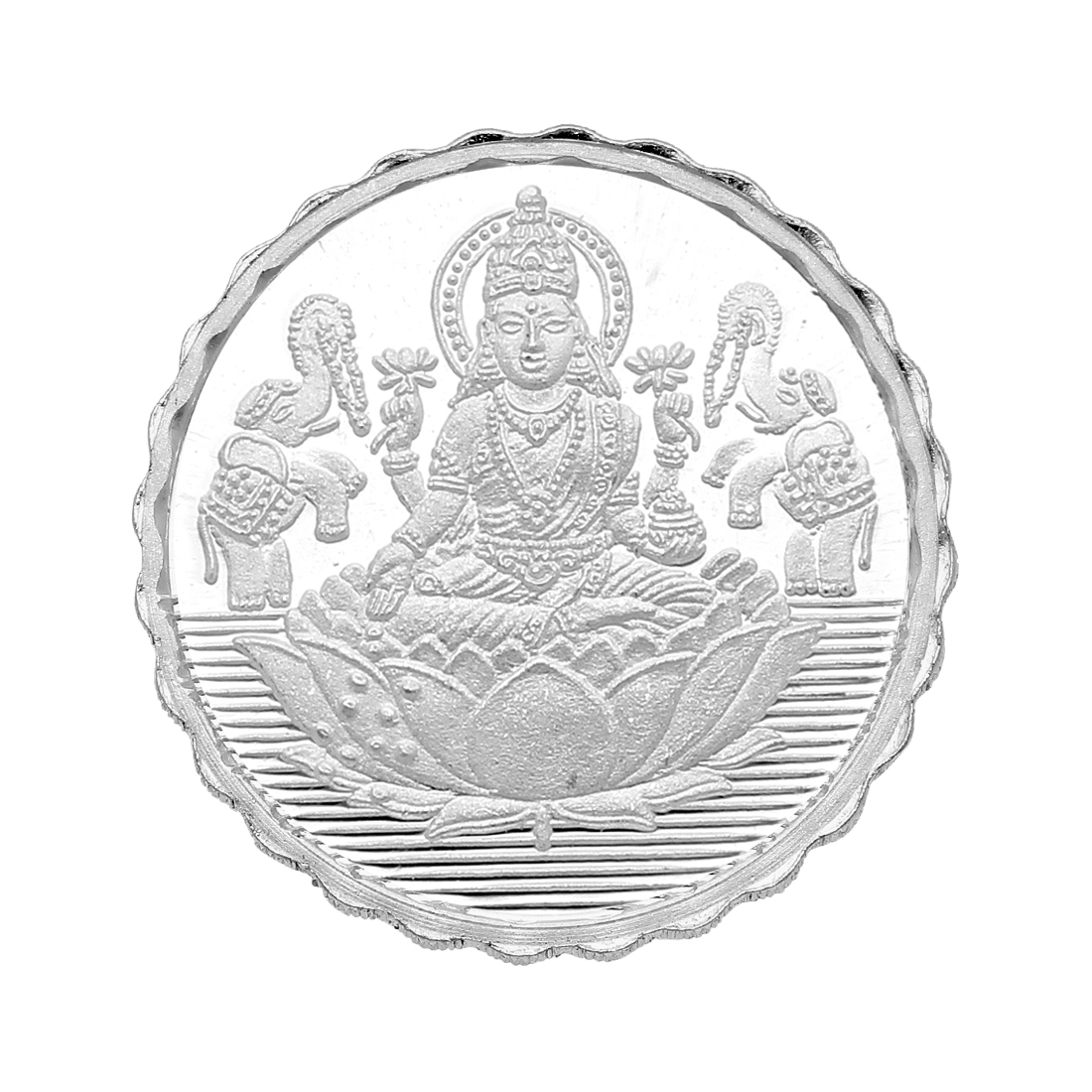 50 Grams Lakshmi Silver Coin 99.9 Purity Jagdamba Pearls