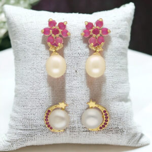 Moonlit Combo Of 2Pair Earrings