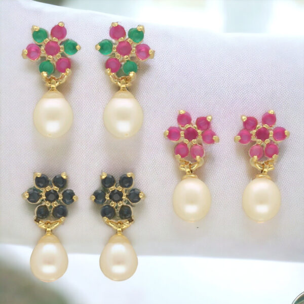 Colourful Combo Of 3Pair Earrings