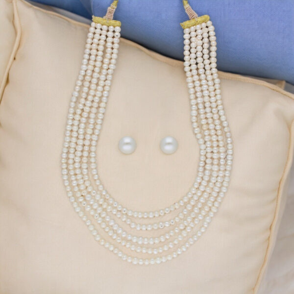 Zara 5 Lines Pearl Necklaces